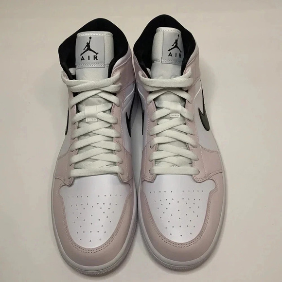 Jordan 1 Mid Sneakers Barely Rose Violet - Picture 4 of 8